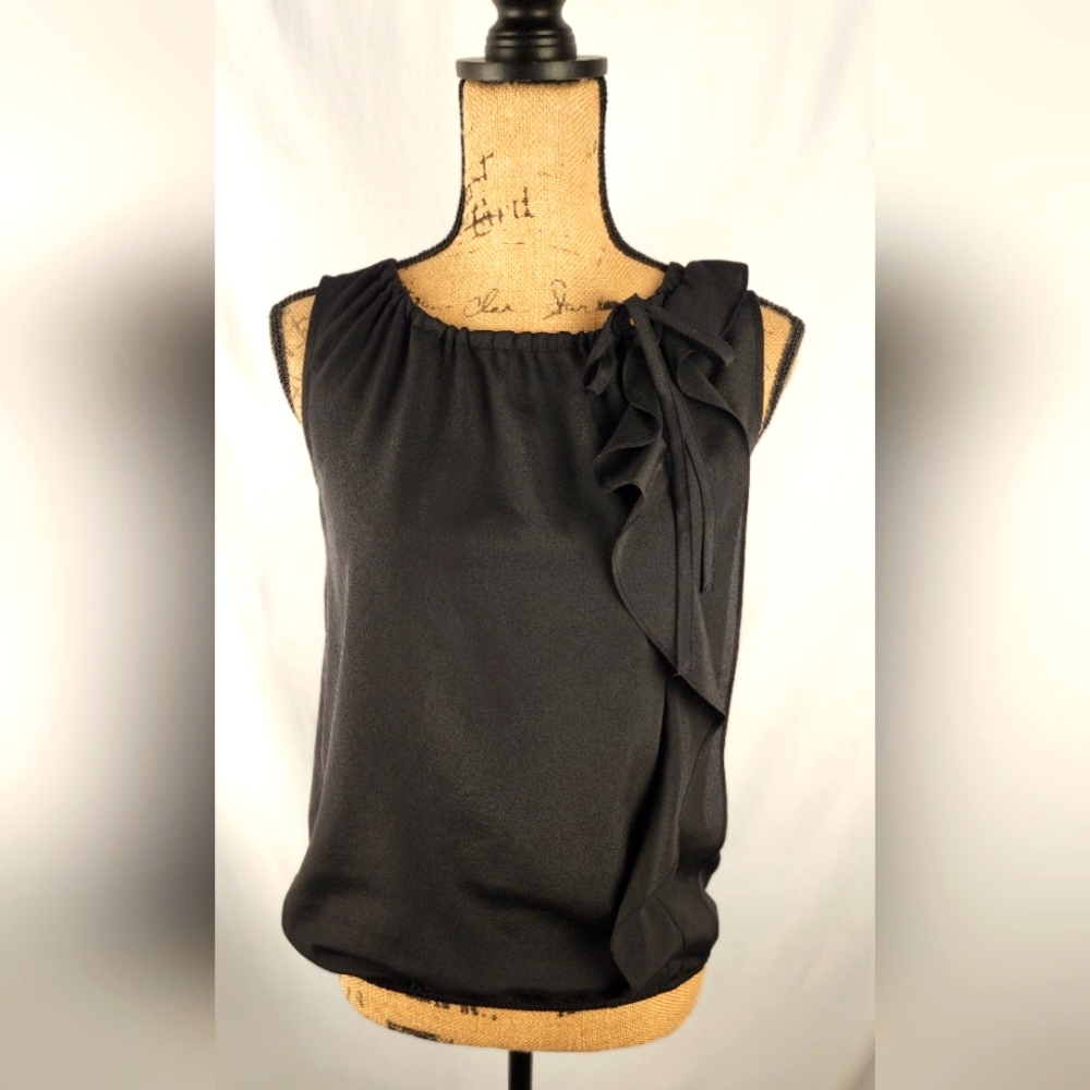 LOFT sleeveless blouse black size XS